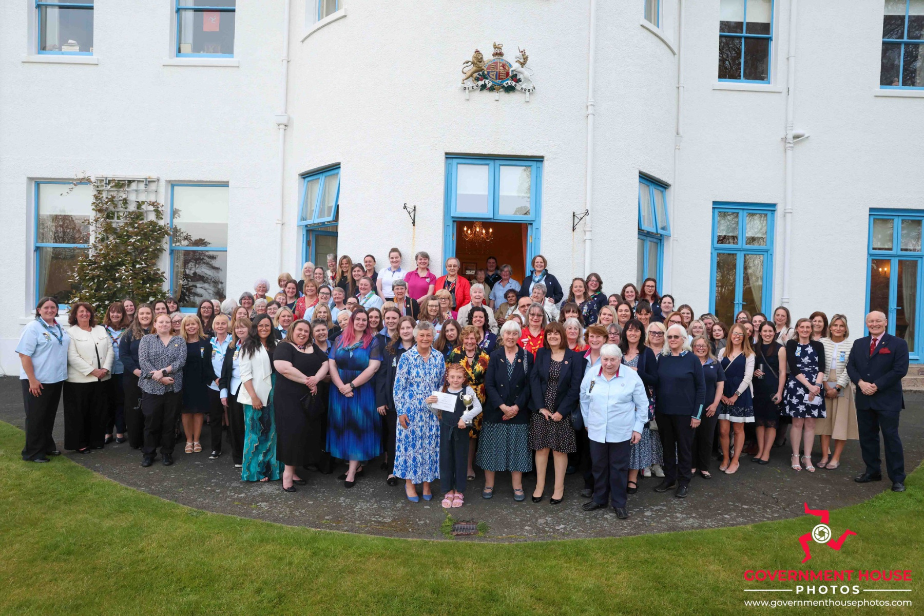 Reception for the 110th Anniversary of Girl Guiding & the 75th Anniversary of the Trefoil Guild, Government House, Douglas, Isle of Man. Photo by Callum Staley (CJS Photography)